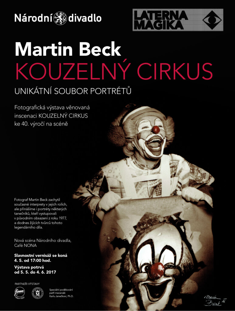 Fotografická výstava „Martin Beck: Kouzelný cirkus“ završí výročí