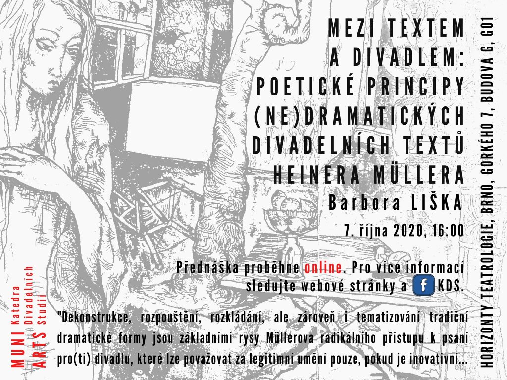 Horizonty teatrologie: Barbora Liška – Mezi textem a divadlem