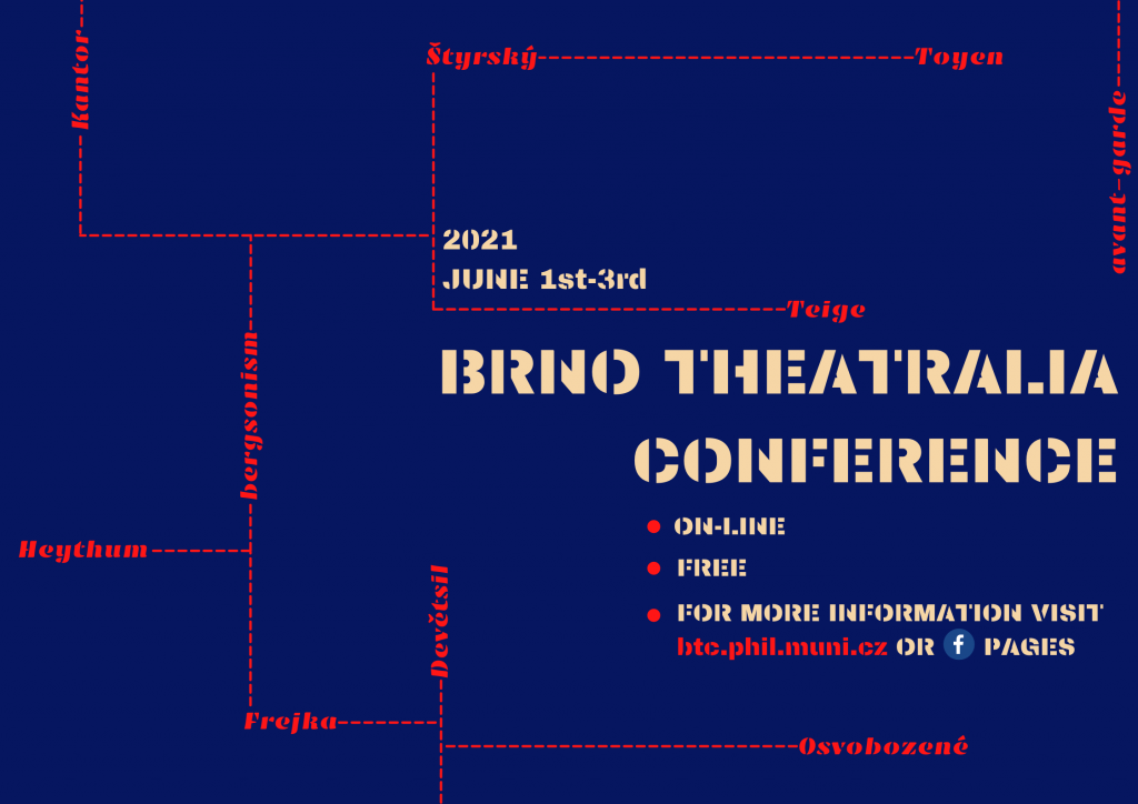 Pozvánka na mezinárodní sympozium BRNO THEATRALIA CONFERENCE 2020/2021