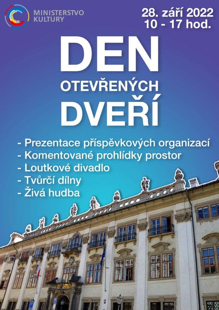 Pozvání na Den otevřených dveří Ministerstva kultury ČR