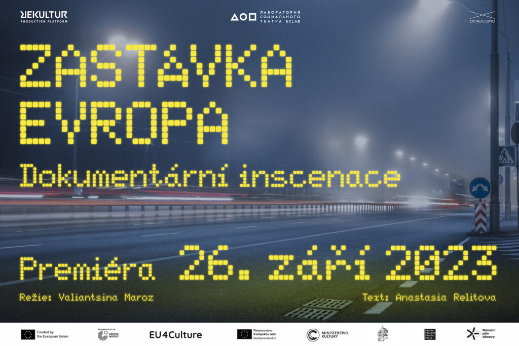 V Divadle X10 bude mít premiéru koprodukční dokumentární inscenace Zastávka Evropa
