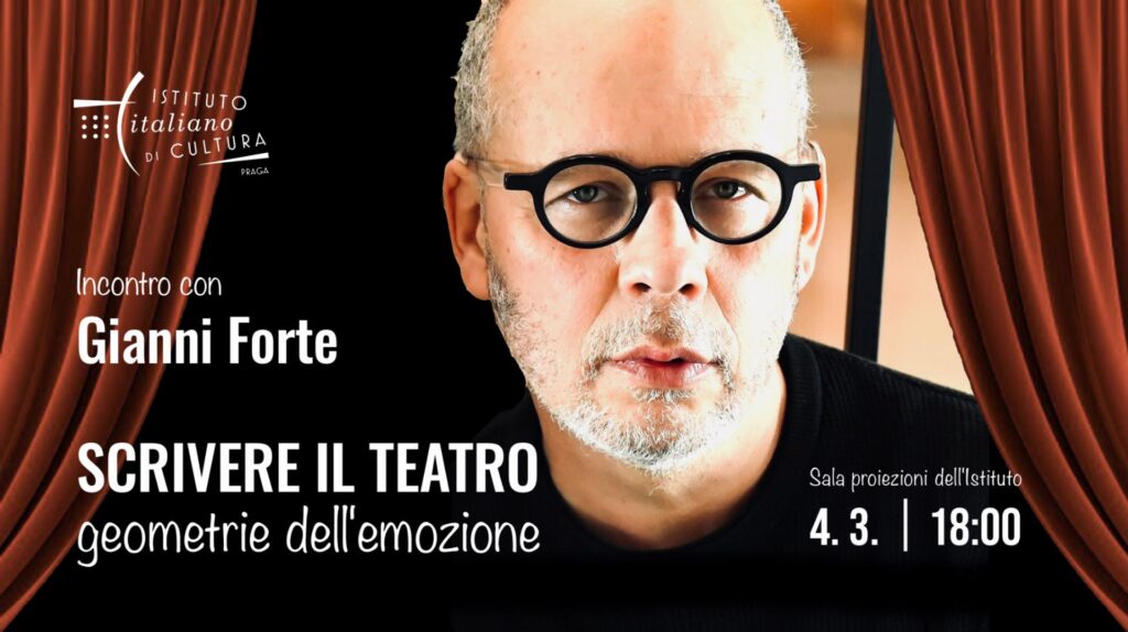 Jak se píše text pro divadlo?: setkání s Giannim Fortem v Italském kulturním institutu