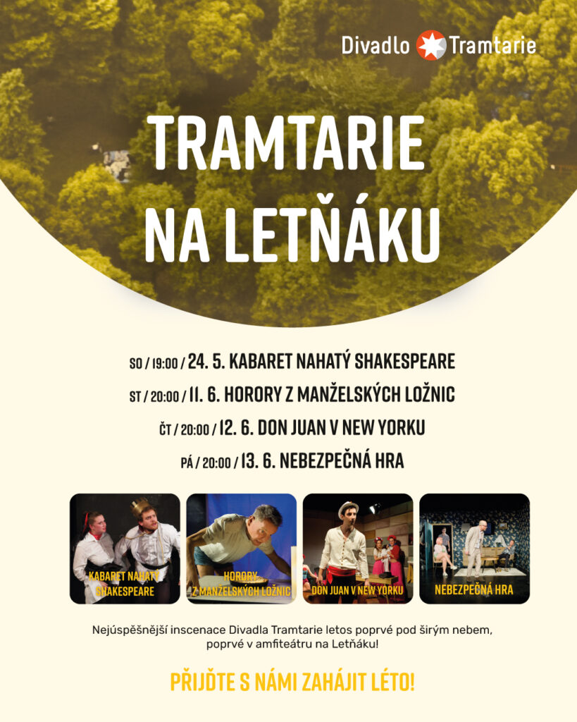 Divadlo Tramtarie zahraje čtyři představení open-air v olomouckém letním kině