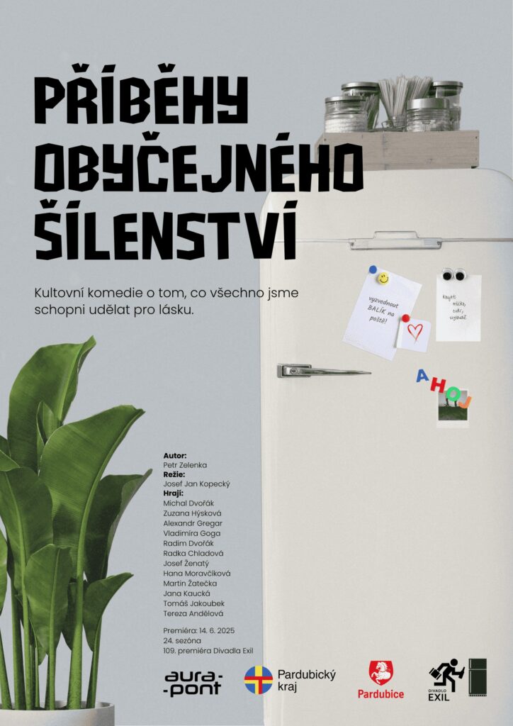 Příběhy obyčejného šílenství: Premiéra černé komedie Petra Zelenky v Divadle Exil