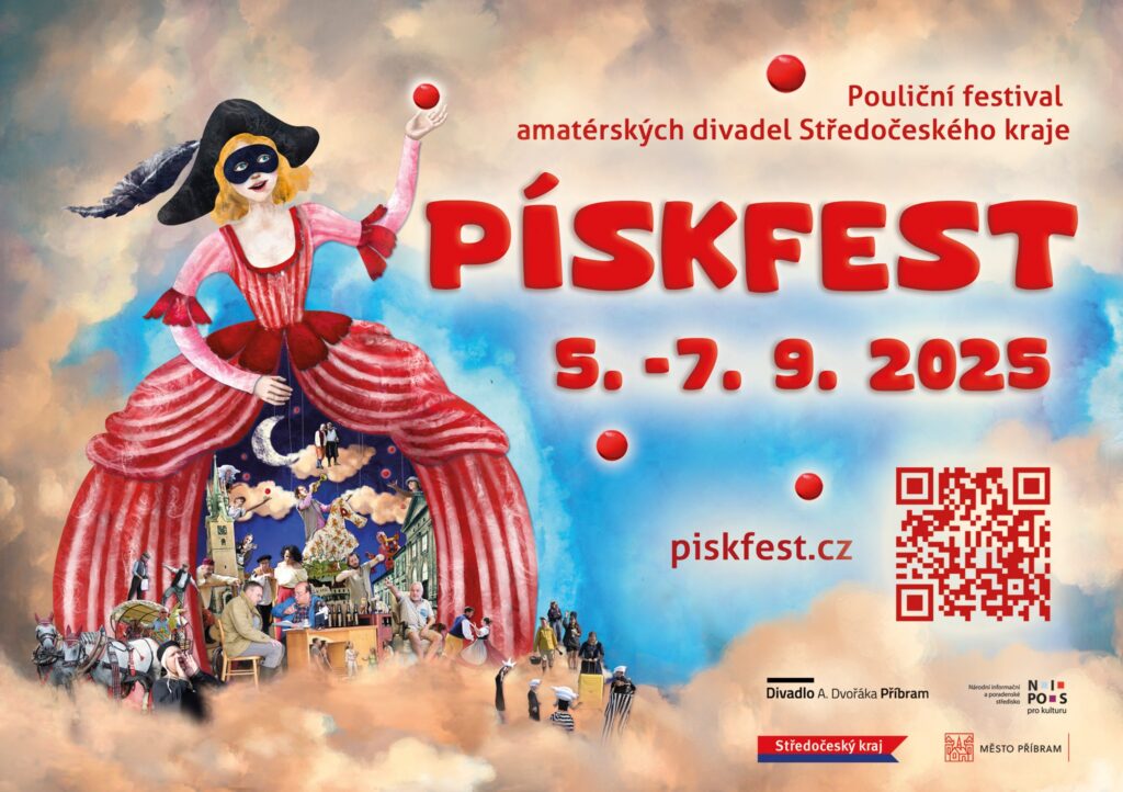 Na začátku září se v Příbrami uskuteční druhý ročník pouličního festivalu amatérských divadel Středočeského kraje – Pískfest