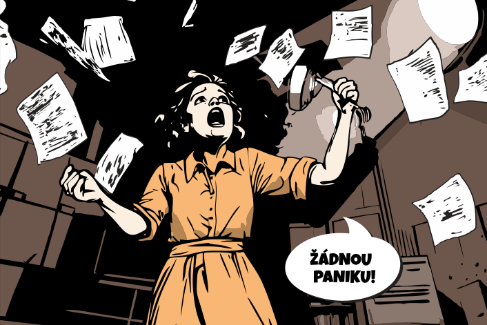 Komedie Hra, která se zvrtla v režii Hany Mikoláškové poprvé na jevišti Městského divadla Zlín