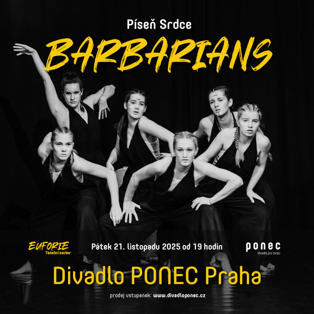 Inscenace Barbarians vlašimského tanečního souboru Euforie míří do pražského divadla Ponec