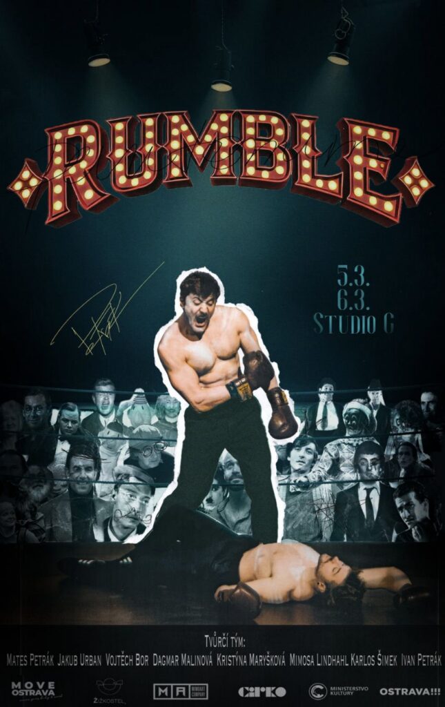 Nad tichem se hřmí. Ostrava uvede premiéru rebelské fyzické komedie Rumble Matese Petráka